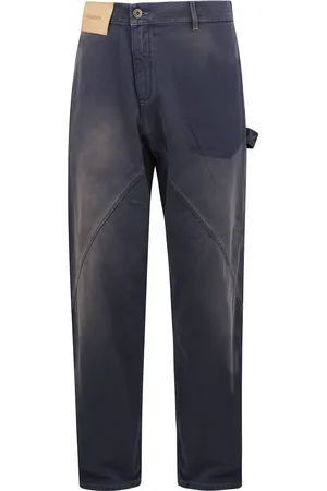 J.W.Anderson Straight Jeans, male, , Size: W34 Curved Seam Jeans