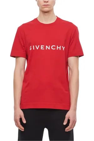 Givenchy T-Shirts, male, , Size: M Printed Front Logo Crewneck T-Shirt