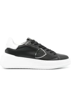 Philippe model Sneakers, female, , Size: 7 US & White Leather Sneakers