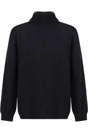 Roberto Collina Turtlenecks, male, , Size: S Monochrome Merino Wool Turtleneck Sweater