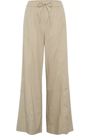 Gestuz Wide Trousers, female, , Size: S Wide Leg Linen Pants Silver Sage