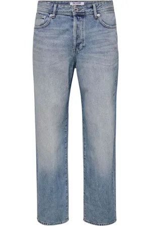 Only & Sons Straight Jeans, male, , Size: W34 L32 Loose Denim Pants