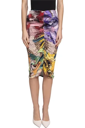 Roberto Cavalli Midi Skirts, female, , Size: XS Slim Skirt Women