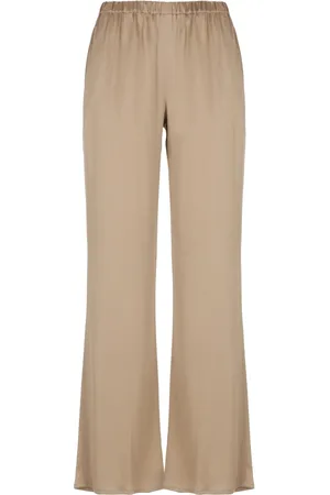 ANTONELLI Wide Trousers, female, , Size: S Silk Trousers Elastic Waist