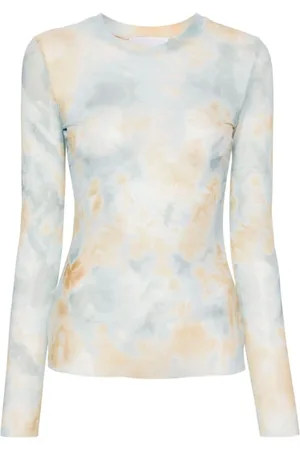 ERIKA CAVALLINI Long Sleeve Tops, female, , Size: 2XS Semi-Couture T-shirts and Polos Clear Blue