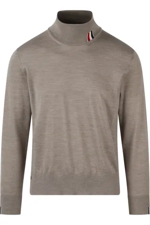 Thom Browne Turtlenecks, male, , Size: L Tricolor Turtleneck Pullover Fw23