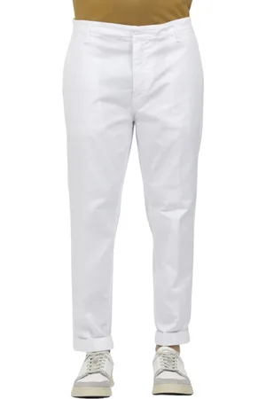 Dondup Cropped Trousers, male, , Size: W30 Zyan Carrot Gabardine Combat Pants