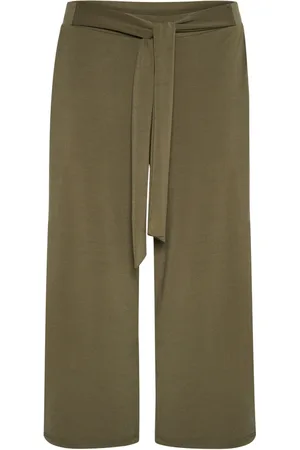Kaffe Cropped Trousers, female, , Size: 2XL Cropped Loose Fit Pants Grape Leaf