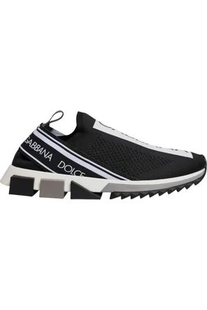 Dolce & Gabbana Sneakers, male, , Size: 7 US Logo Print Slip-On Sock Sneakers