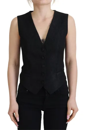 Dolce & Gabbana Vests, female, , Size: XS Elegant Silk Blend Waistcoat Vest