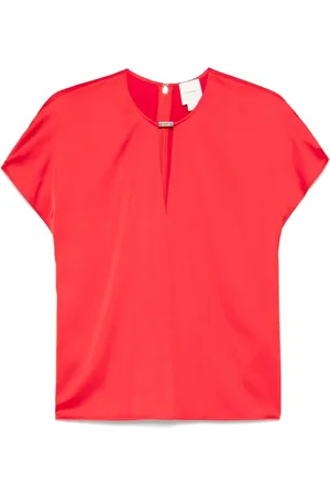 Calvin Klein Blouses, female, , Size: S Keyhole Neck Shirt