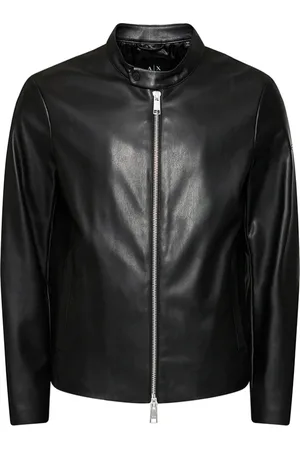 Armani Exchange Light Jackets, male, , Size: XL Faux Leather Jacket