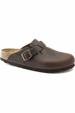Birkenstock Mules, male, , Size: 12 US Sandalen Boston Geolied Leer