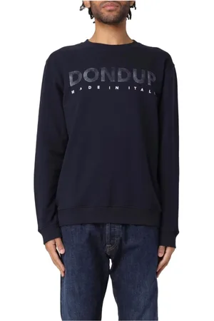 Dondup Sweatshirts, male, , Size: L Cotton Logo Crewneck Sweatshirt