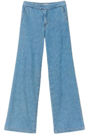 Twin-Set Wide Jeans, female, , Size: W29 Straight Leg Denim Pants
