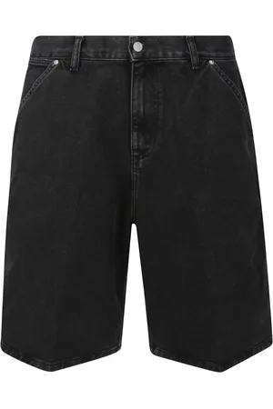 Carhartt Denim Shorts, male, , Size: XL Denim Shorts with Large Pockets and Logo