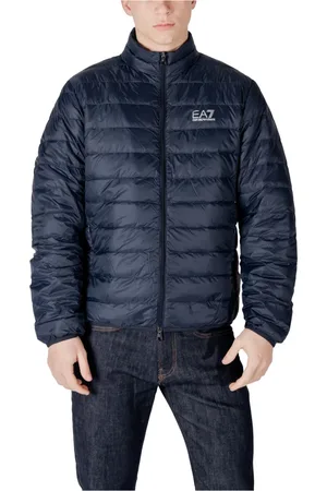 EA7 Winter Jackets, male, , Size: M Slim Fit High Neck Zip-Up Jacket