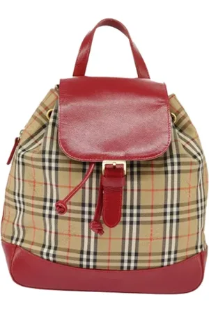 Burberry Pre-owned Backpacks, female, , Size: ONE SIZE Pre-owned Canvas backpacks