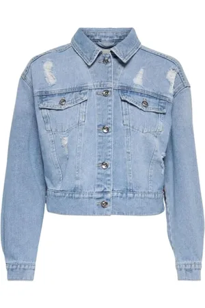 ONLY Denim Jackets, female, , Size: M Denim Long Sleeve Jacket