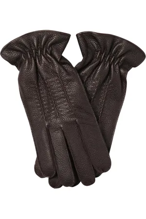 Orciani Gloves, male, , Size: 9 1/2 IN Classic Leather Gloves
