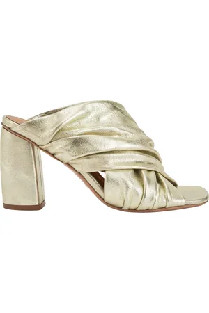 FORTE FORTE Heeled Mules, female, , Size: 7 US Silver Shoes Elegant Style