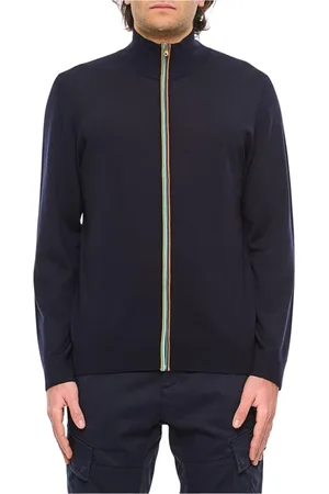 Paul Smith Zip-throughs, male, , Size: S Merino ZipUp Cardigan Sweater