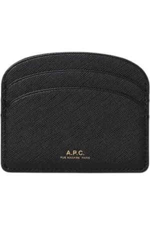 A.P.C. Wallets & Cardholders, male, , Size: ONE SIZE Leather Card Holder Wallet