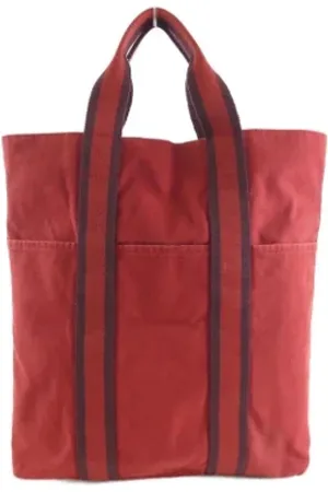 Hermès Pre-owned Tote Bags, female, , Size: ONE SIZE Pre-owned Canvas handbags