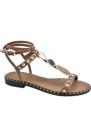 Ash Flat Sandals, female, , Size: 9 US Cinnamon Laced Women