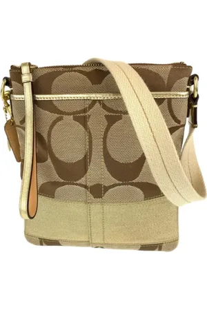 Coach Pre-owned Cross Body Bags, female, , Size: ONE SIZE Pre-owned Canvas shoulder-bags