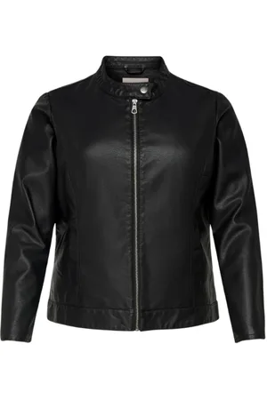 ONLY Light Jackets, female, , Size: 3XL Faux Leather Jacket Carrobber