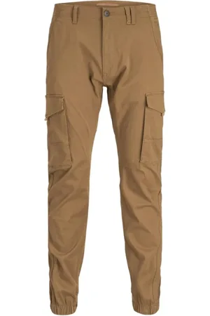 JACK & JONES Slim-fit Trousers, male, , Size: W36 L32 Cargo Flake Pants Rubber Color