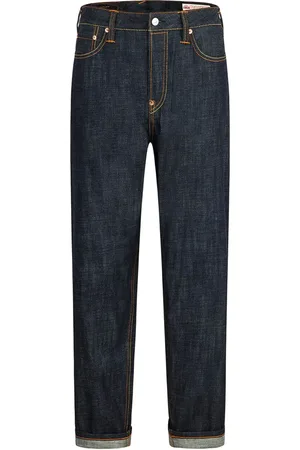 Evisu Straight Jeans, male, , Size: W38 Indigo Daicock Denim Jeans