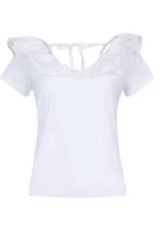 Liu Jo T-Shirts, female, , Size: M Fashionable Cotton V-Neck T-Shirt