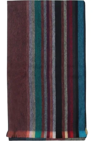 Paul Smith Scarves, male, , Size: ONE SIZE Striped Wool Scarf