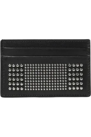 Alexander McQueen Wallets & Cardholders, male, , Size: ONE SIZE Leather Card Holder