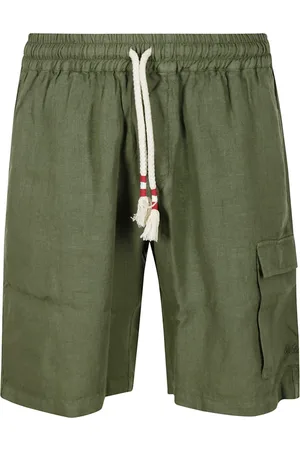 MC2 SAINT BARTH Beachwear, male, , Size: XL Breathable Linen Shorts for Hot Days