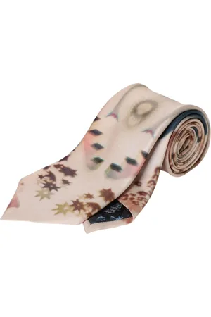Paul Smith Ties, male, , Size: ONE SIZE Sophisticated Silk Tie with Abstract Print