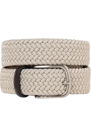 BROOKSFIELD Belts, male, , Size: 95 CM Navy Woven Braided Belt