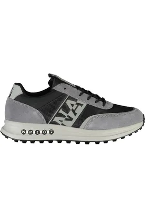 Napapijri Sneakers, male, , Size: 7 US Grey Sports Sneakers with Contrast Details