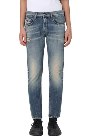Diesel Straight Jeans, male, , Size: W32 Classic Straight-Leg Denim Jeans