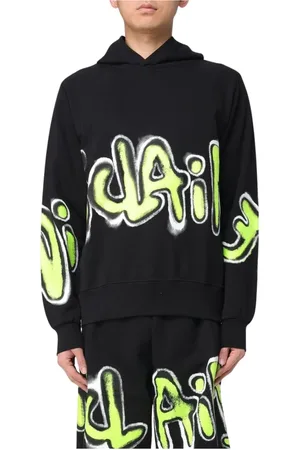 DISCLAIMER Hoodies, male, , Size: XS Stylish Graffiti Print Hoodie