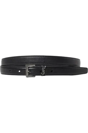 Saint Laurent Belts, male, , Size: 100 CM Leather Buckle Belt