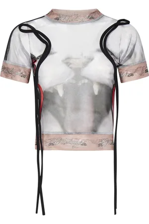OTTOLINGER T-Shirts, female, , Size: XS Cat & Dog Print Mesh T-Shirt