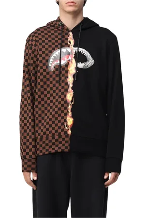 Sprayground Hoodies, male, , Size: S Shark Attack Split Hoodie