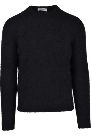 FILIPPO DE LAURENTIIS Round-neck Knitwear, male, , Size: M Alpaca Merino Blend Knit Sweater