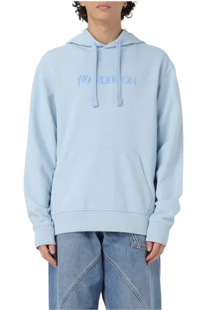 J.W.Anderson Hoodies, male, , Size: S Grey Logo Hoodie Sweatshirt