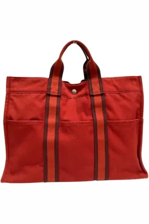 Hermès Pre-owned Tote Bags, female, , Size: ONE SIZE Pre-owned Canvas handbags