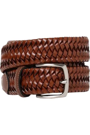 BROOKSFIELD Belts, male, , Size: 100 CM Braided Leather Belt