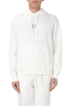 Armani Exchange Hoodies, male, , Size: L Black Logo Hoodie for Men